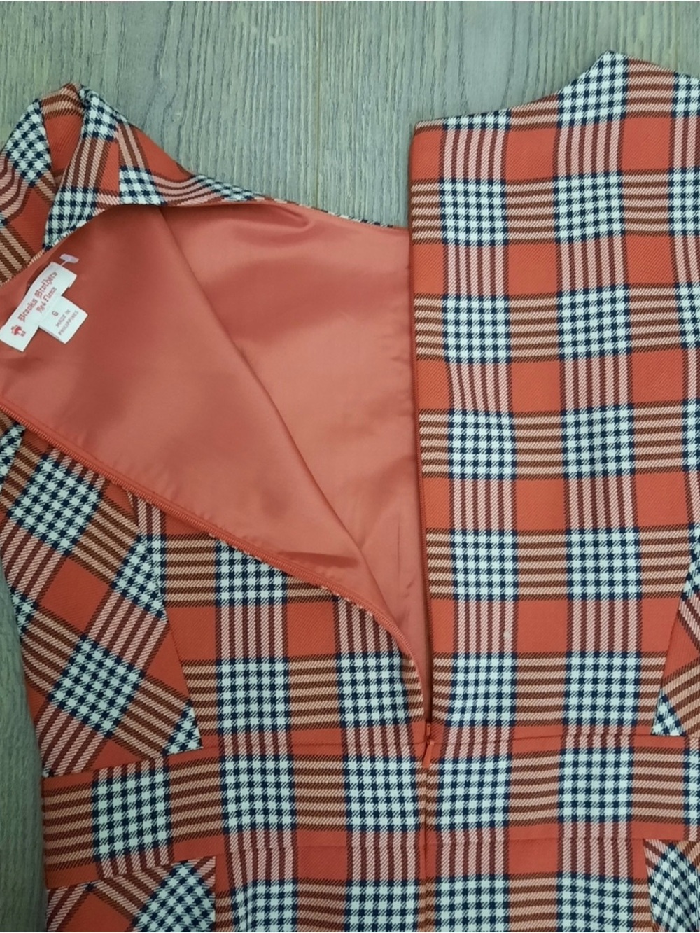 Brooks Brothers Plaid Flounce Hem Dress - Picture 8 of 15